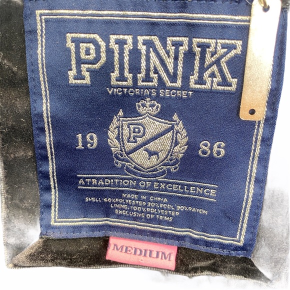 Pink by Victoria’s Secret Plaid Wool Blend Coat M - Picture 8 of 10